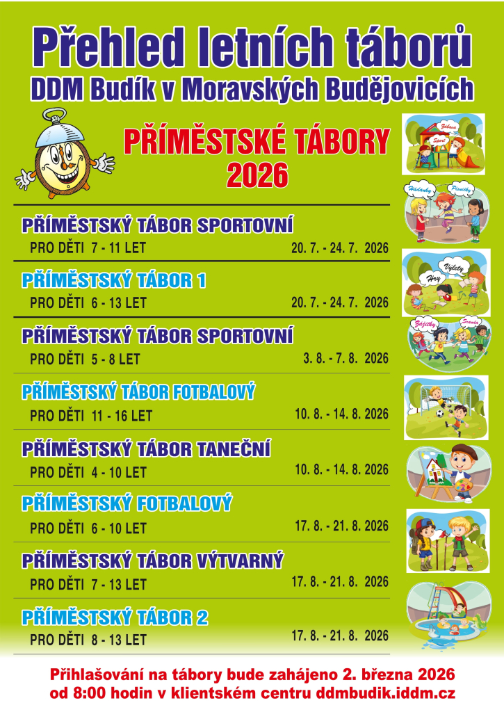 Příměstské tábory 2026